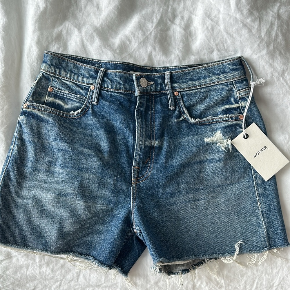 MOTHER the dutchie high waisted shorts - Picture 8 of 11